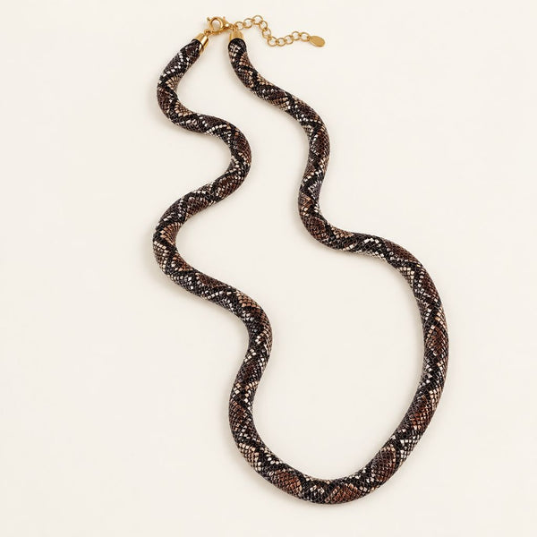 SnakeMesh™ Bendable Python Print Statement Necklace