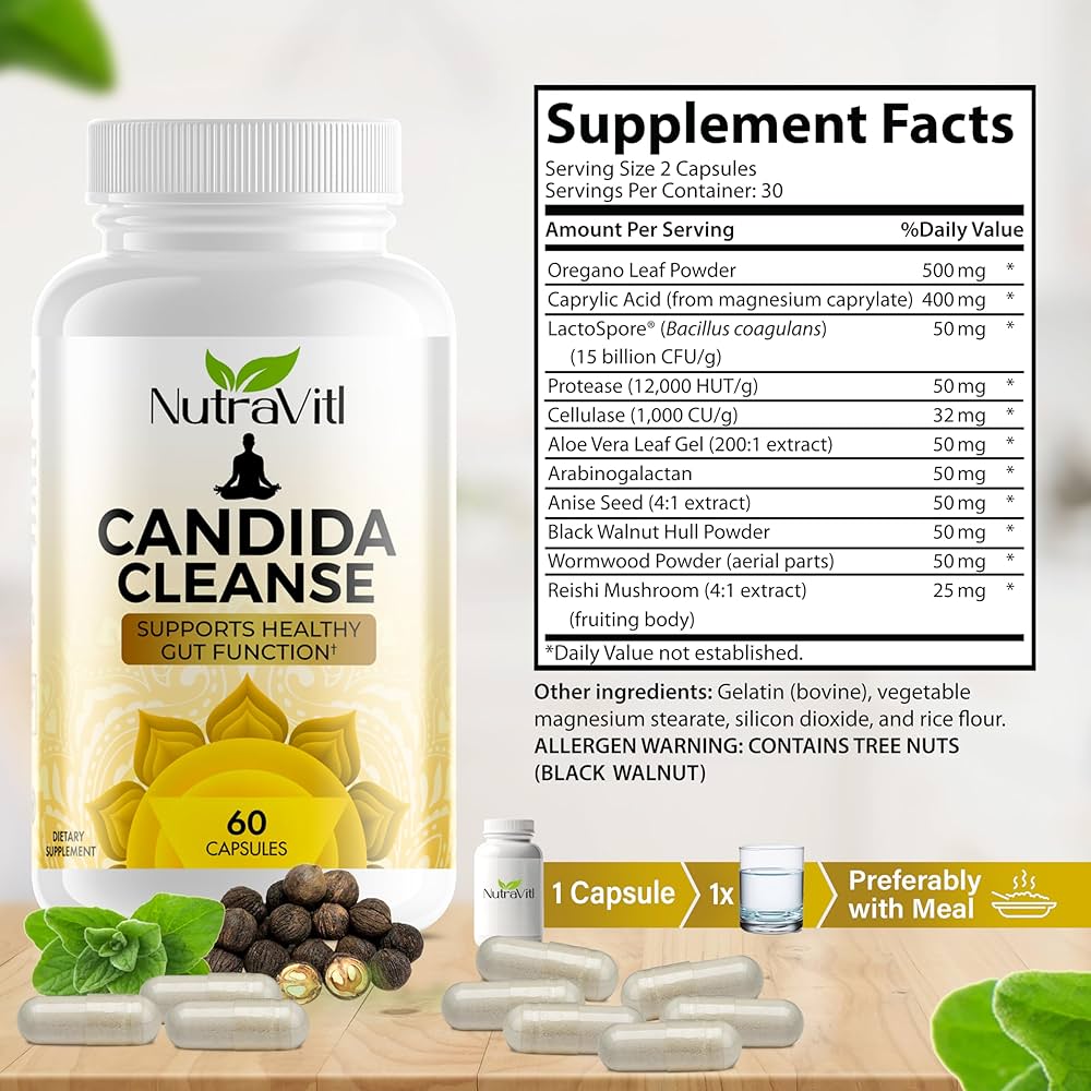 Candida Cleanse - Suplemento Digestivo