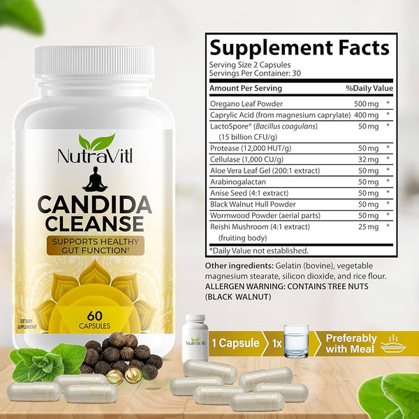 Candida Cleanse - Suplemento Digestivo