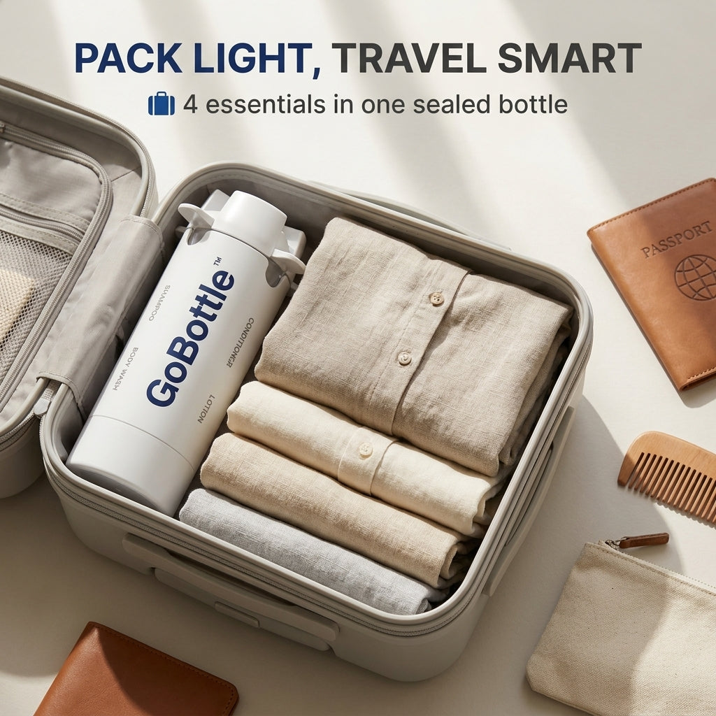 GoBottle 4-in-1 Travel Hygiene Dispenser