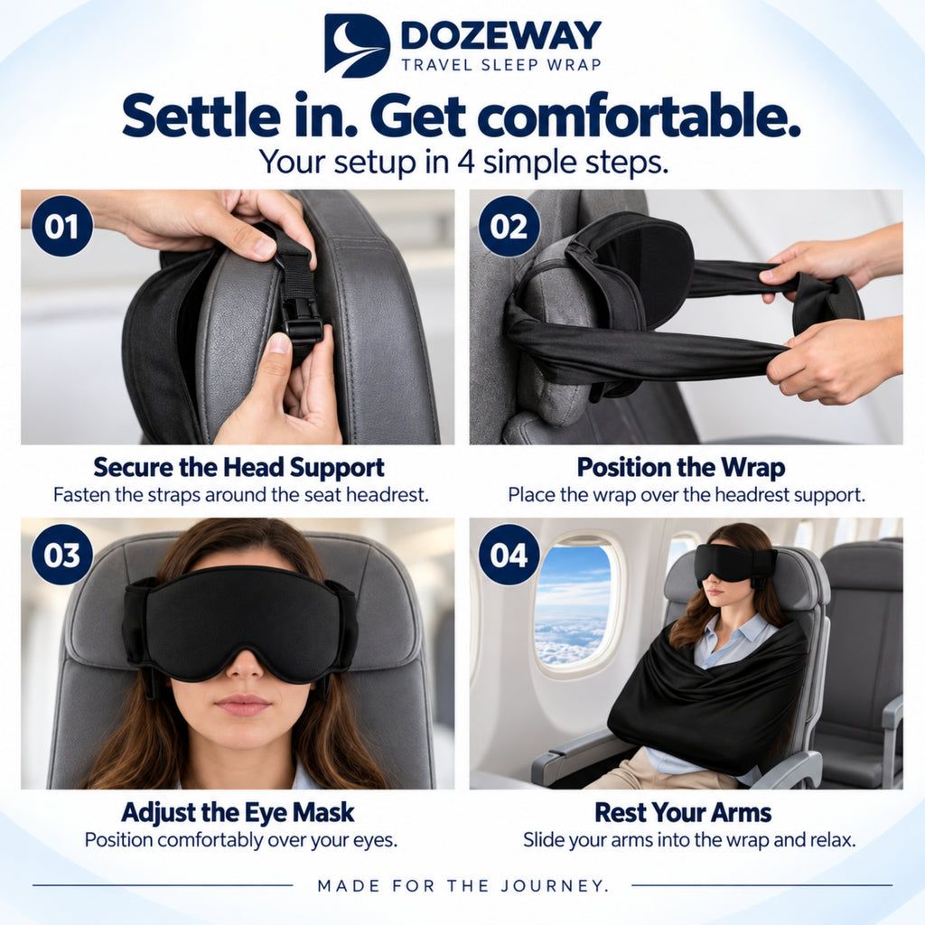 SleepBound 3-Piece Airplane Sleep Support Kit
