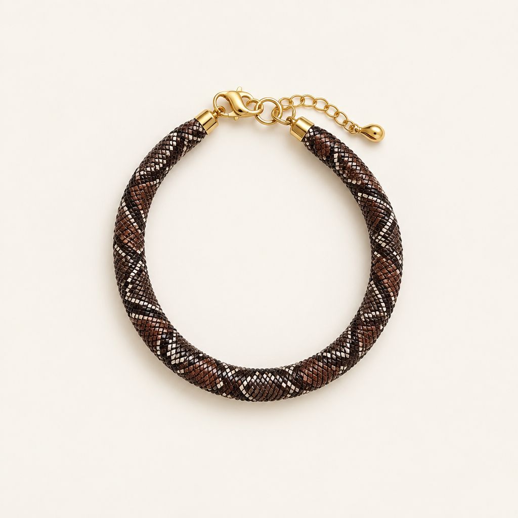 SnakeMesh™ Bendable Python Print Statement Necklace