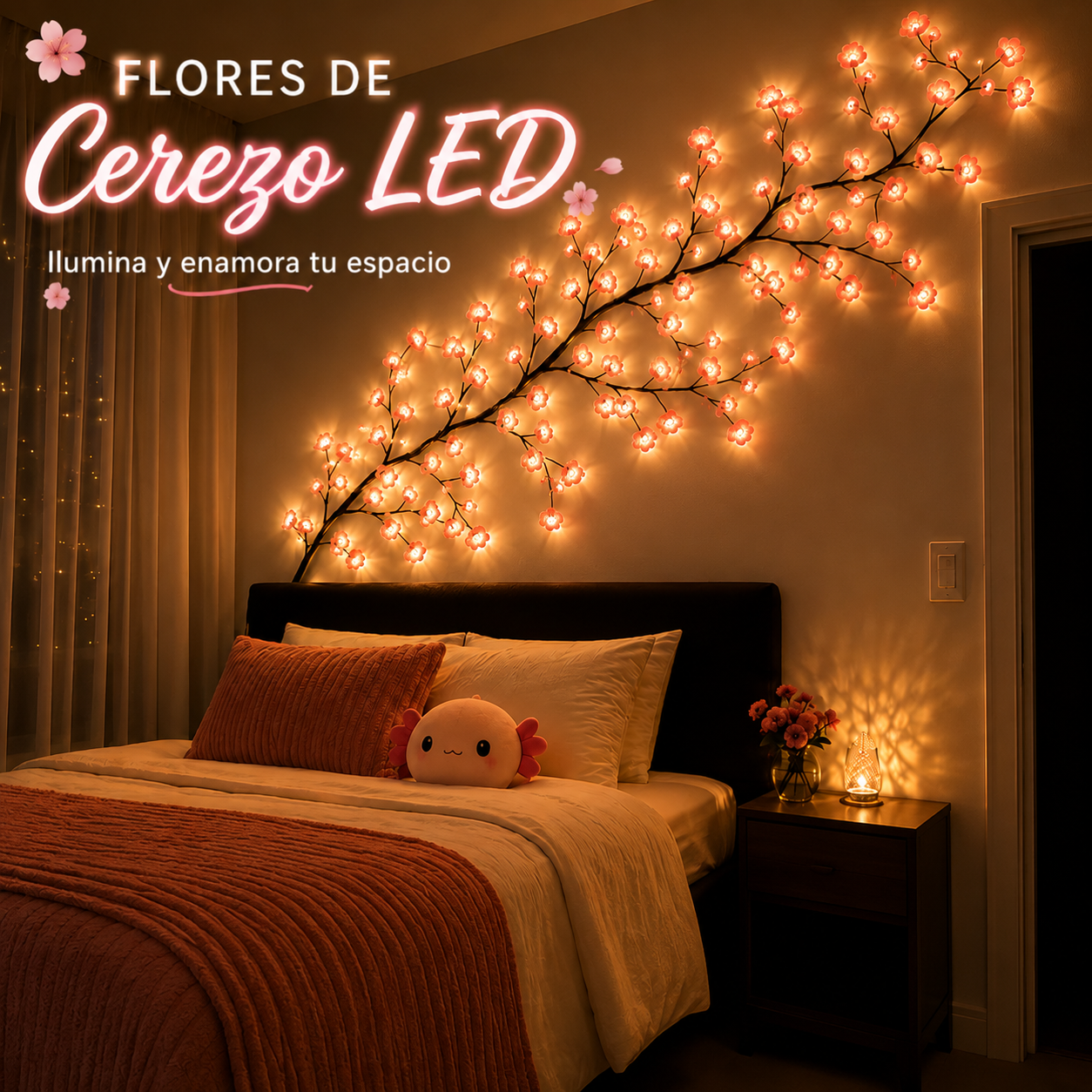 Flores de Cerezo LED (1.5 metros)