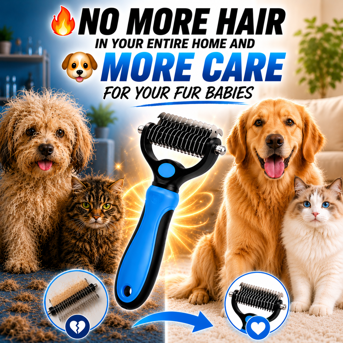 2 in 1 PRO DESHEDDING BRUSH™