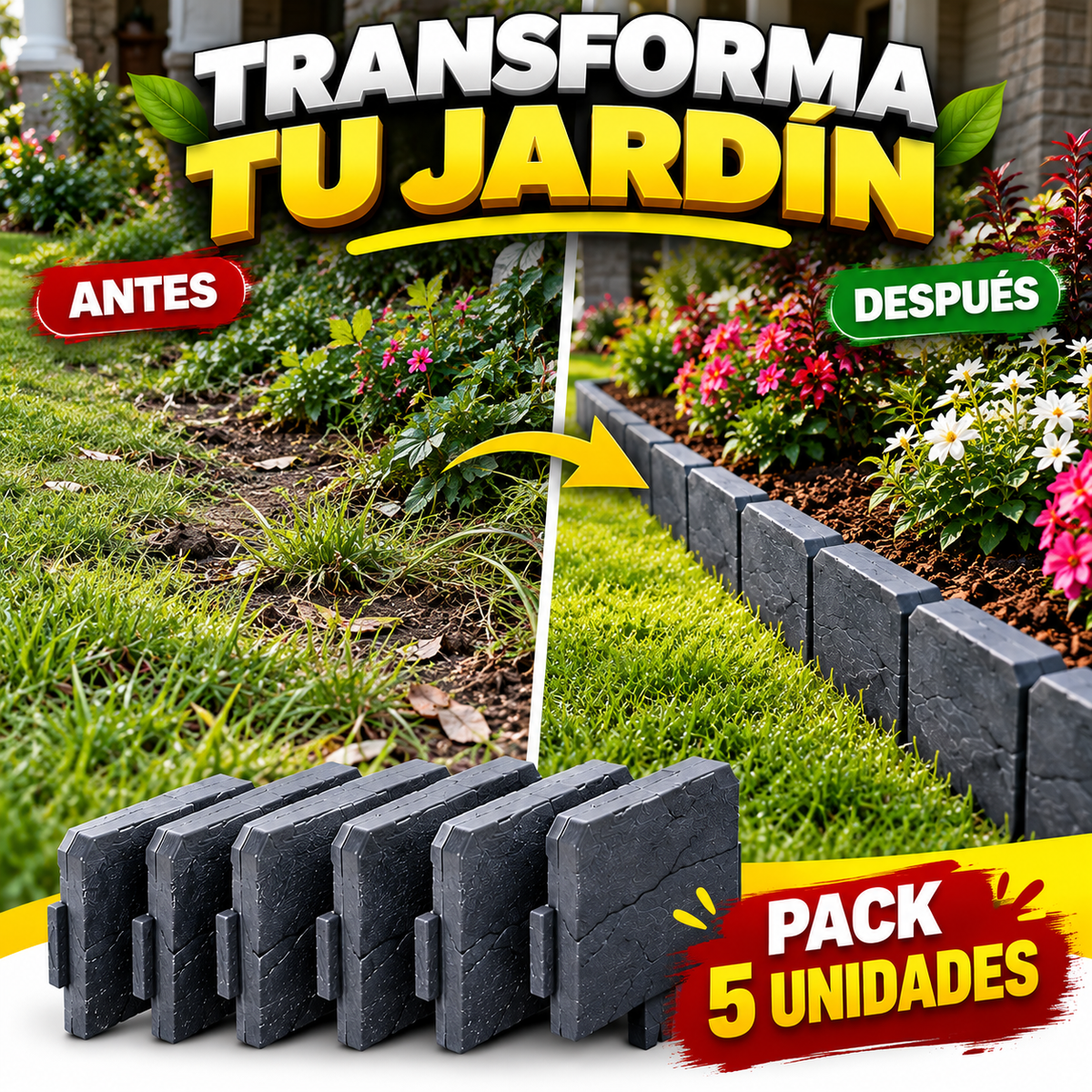 Borde Decorativo para Jardines